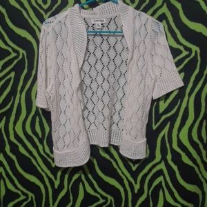 White  cardigan